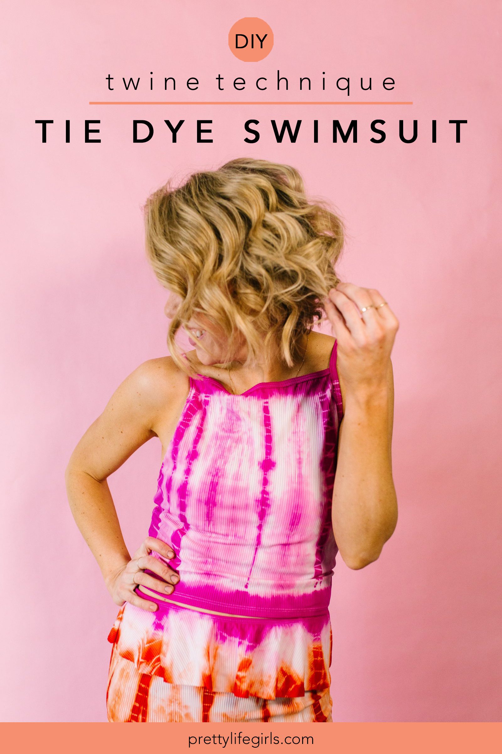 Summer Style: DIY Tie Dye Swimsuits + a tutorial featured by Top US Craft Blog + The Pretty Life Girls
