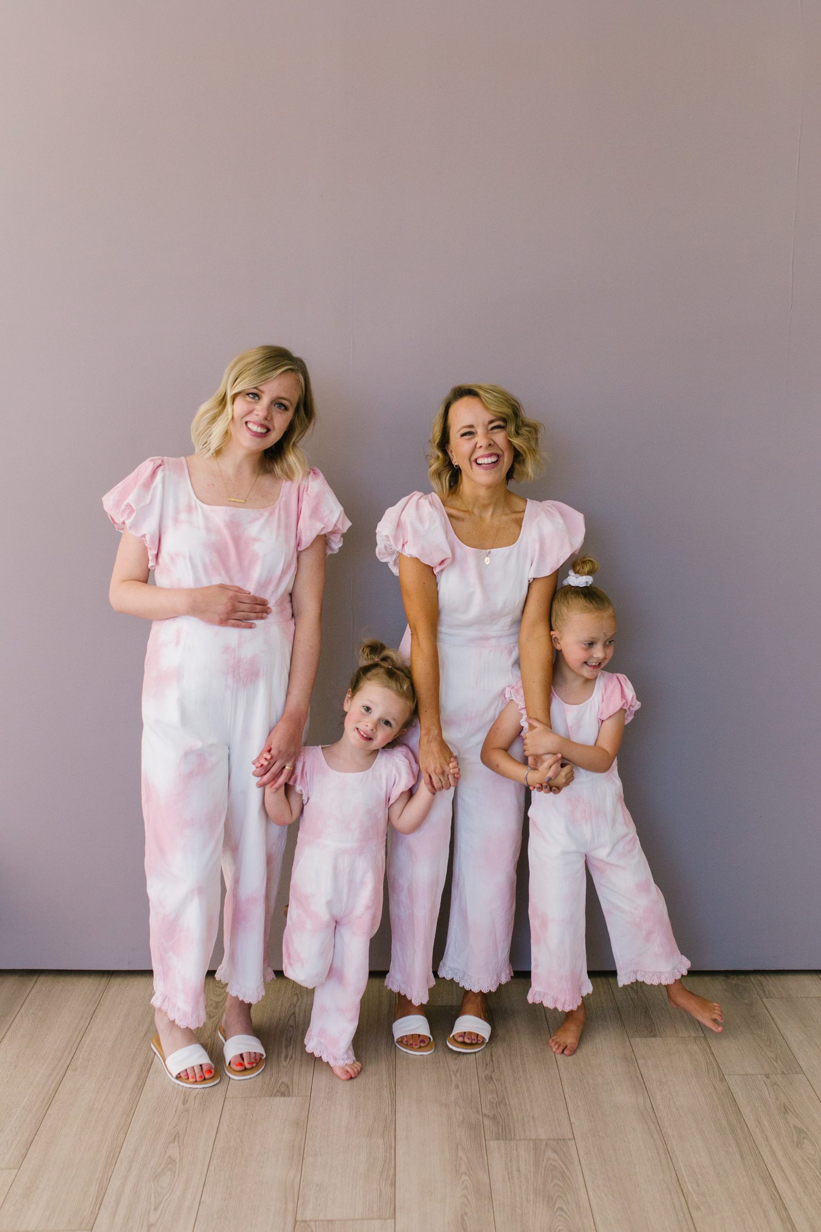 DIY Mommy & Me Tie Dye Rompers and Jumpsuits + a tutorial featured by Top US Craft Blog + The Pretty Life Girls