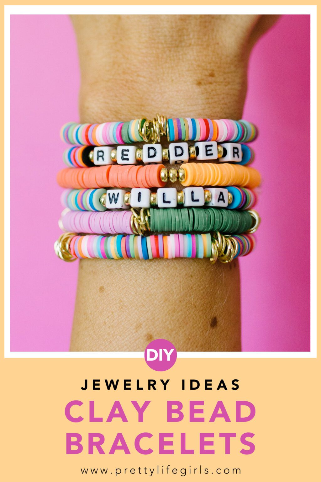 DIY Clay Bead Bracelets The Pretty Life Girls