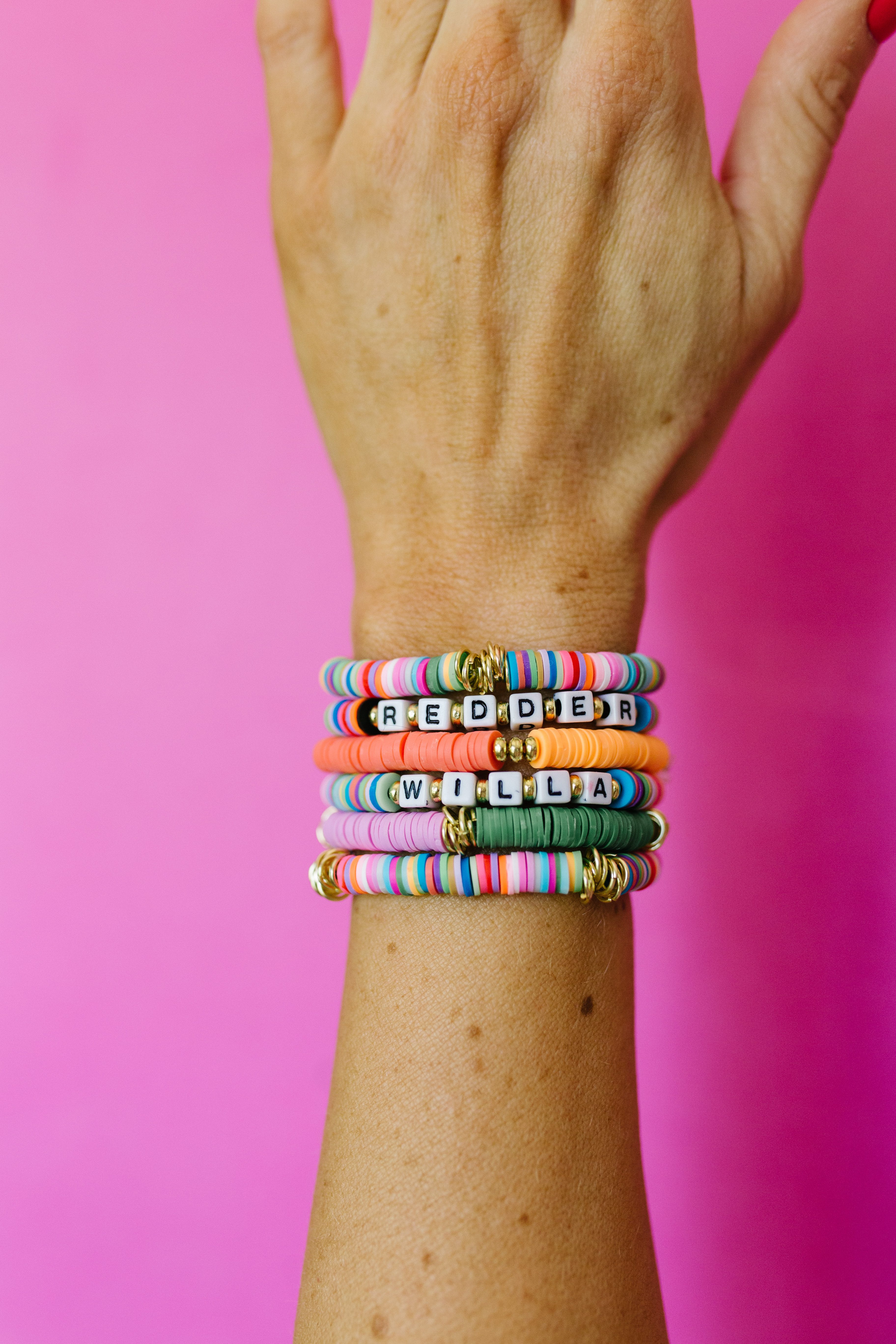 DIY Clay Bead Bracelets + a tutorial featured by Top US Craft Blog + The Pretty Life Girls