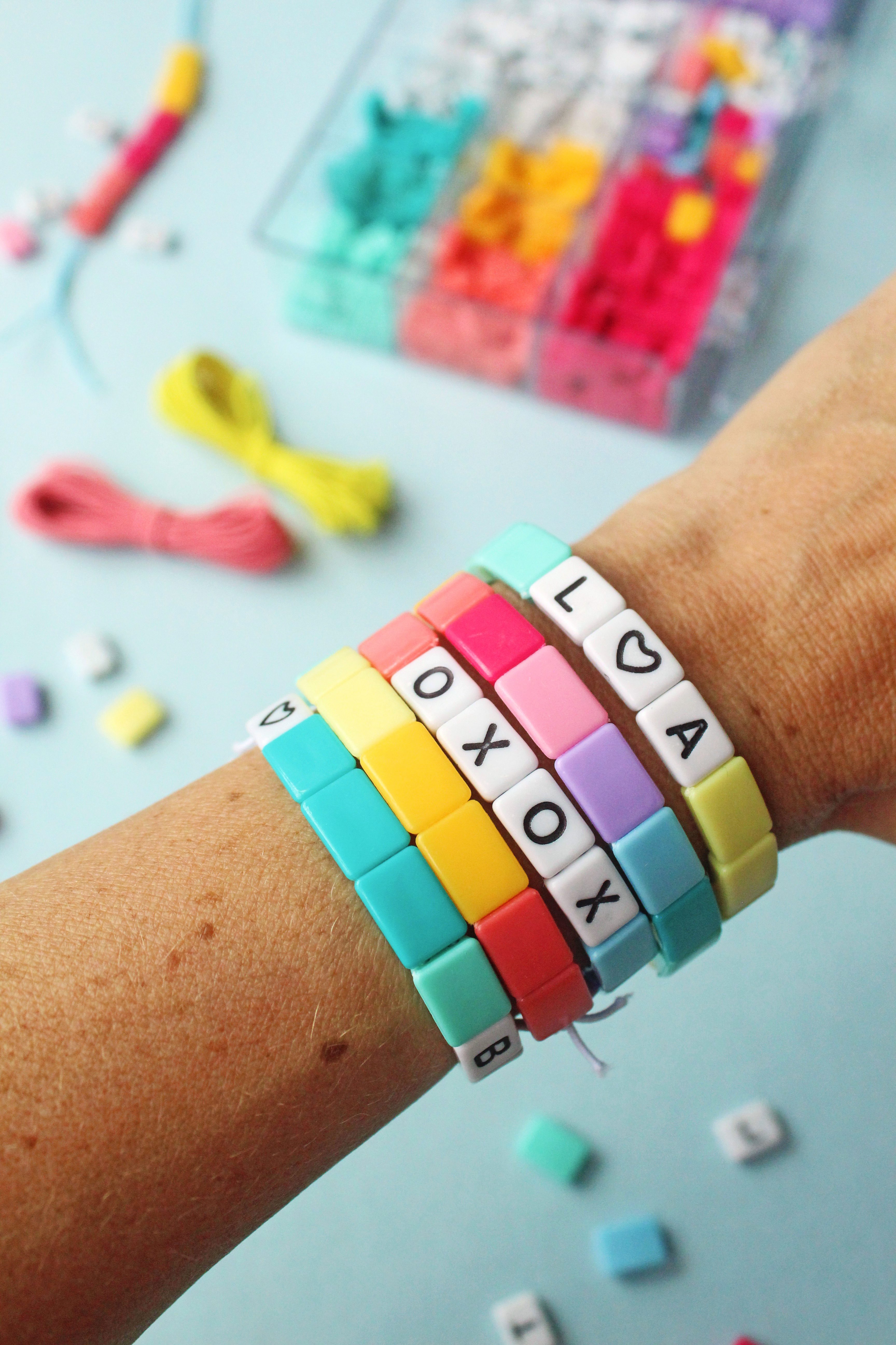 DIY Tile Bead Bracelets + a tutorial featured by Top US Craft Blog + The Pretty Life Girls