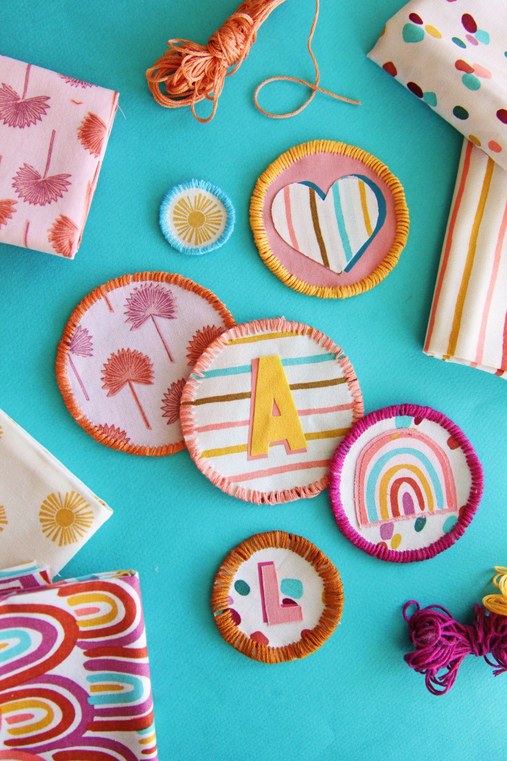 DIY Fabric Patches Step by Step Tutorial | The Pretty Life Girls