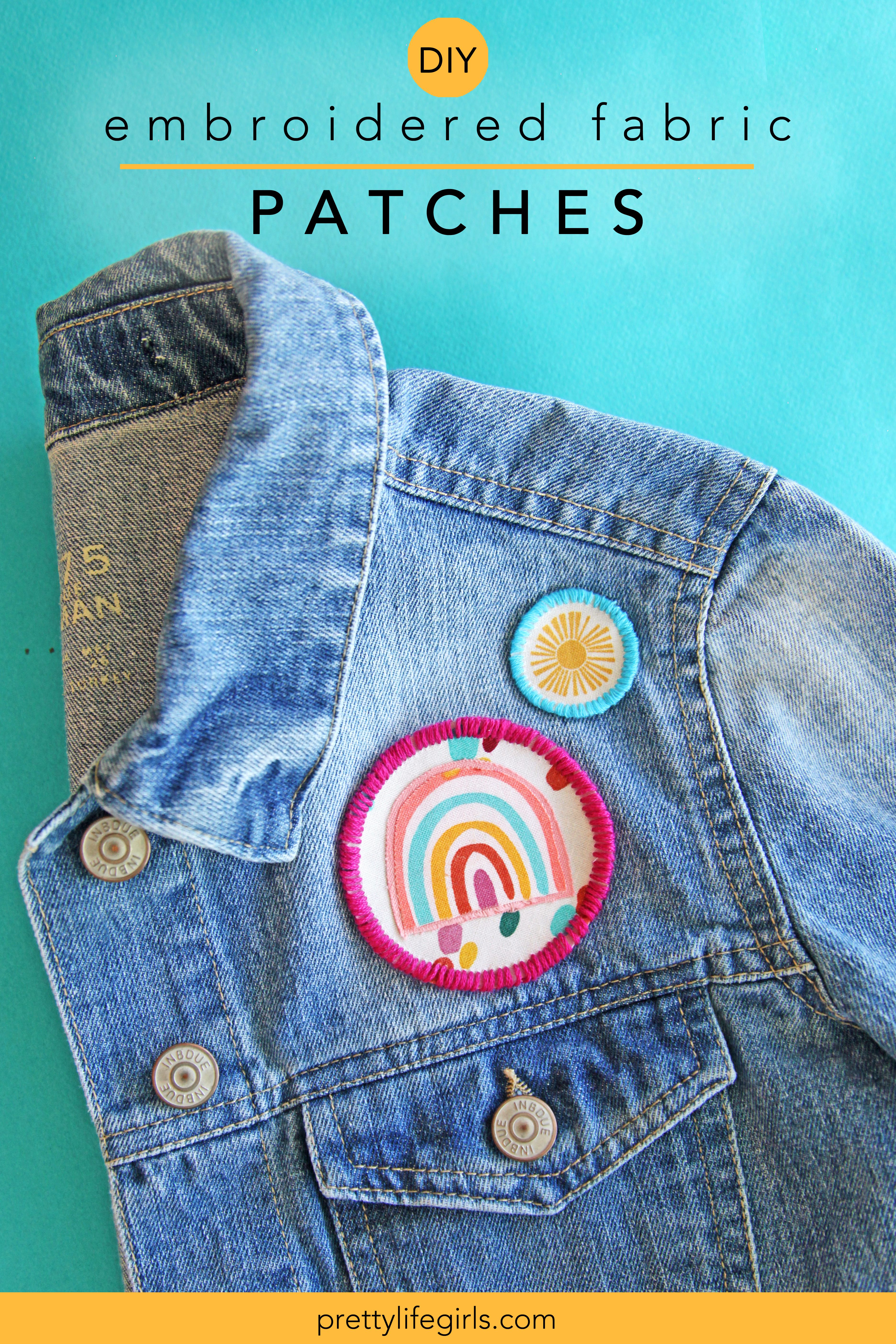 DIY Fabric Patches Step by Step Tutorial + a tutorial featured by Top US Craft Blog + The Pretty Life Girls