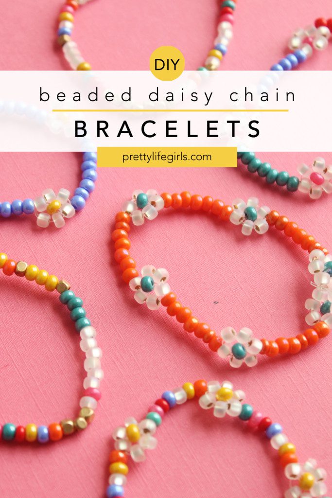 DIY Beaded Daisy Chain Bracelet Tutorial | The Pretty Life Girls