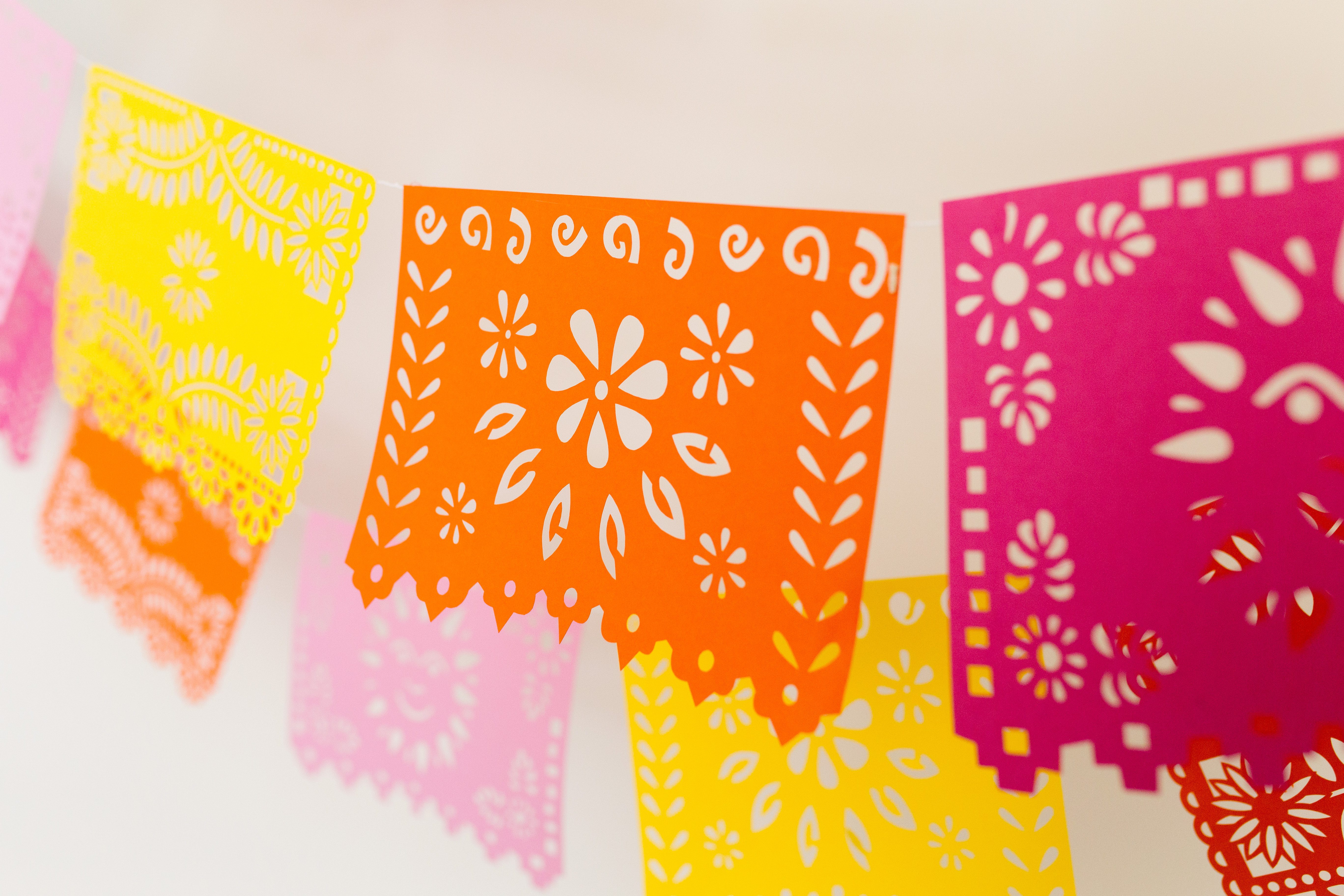 DIY Cinco De Mayo Fiesta Banner - Papel Picado - The Crafting Chicks