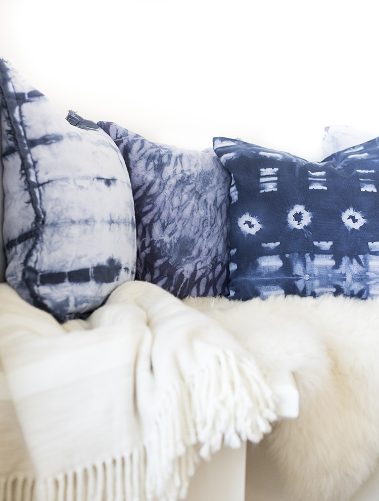 10 DIY Tie Dye Projects to Make + featured by Top US Craft Blog + The Pretty Life Girls: Shibori Pillow DIY