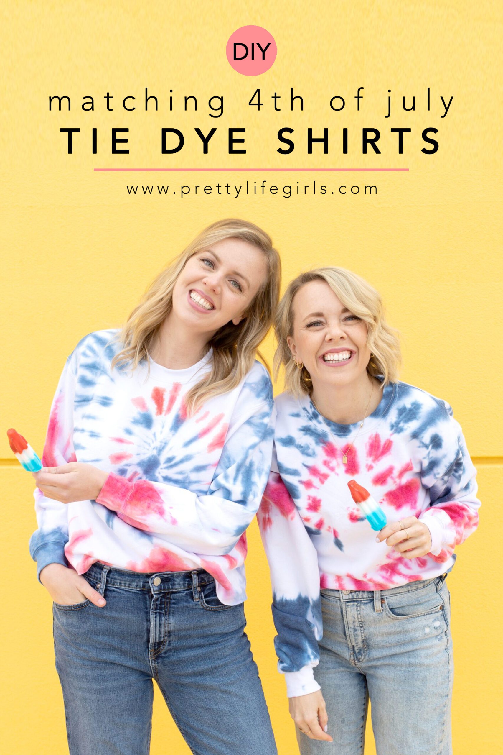 Matching Tie Dye 4th of July Shirts | The Pretty Life Girls
