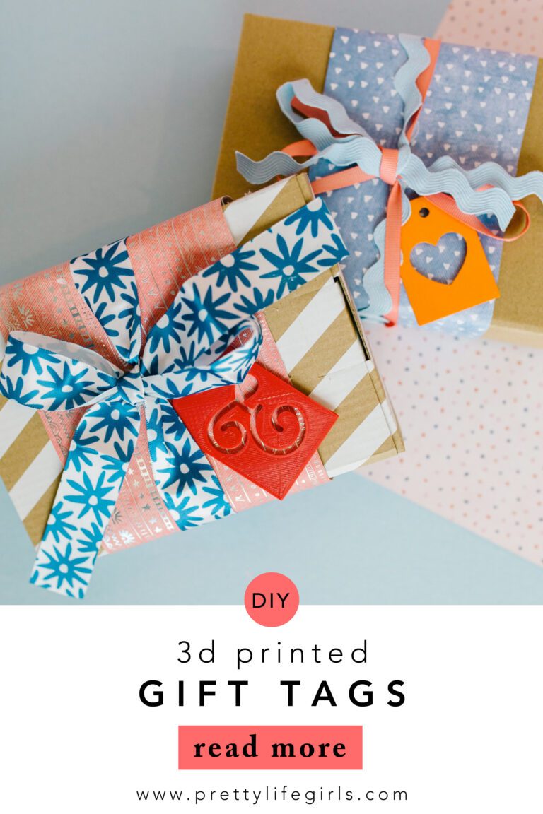 How to make 3D Printed Gift Tags | The Pretty Life Girls