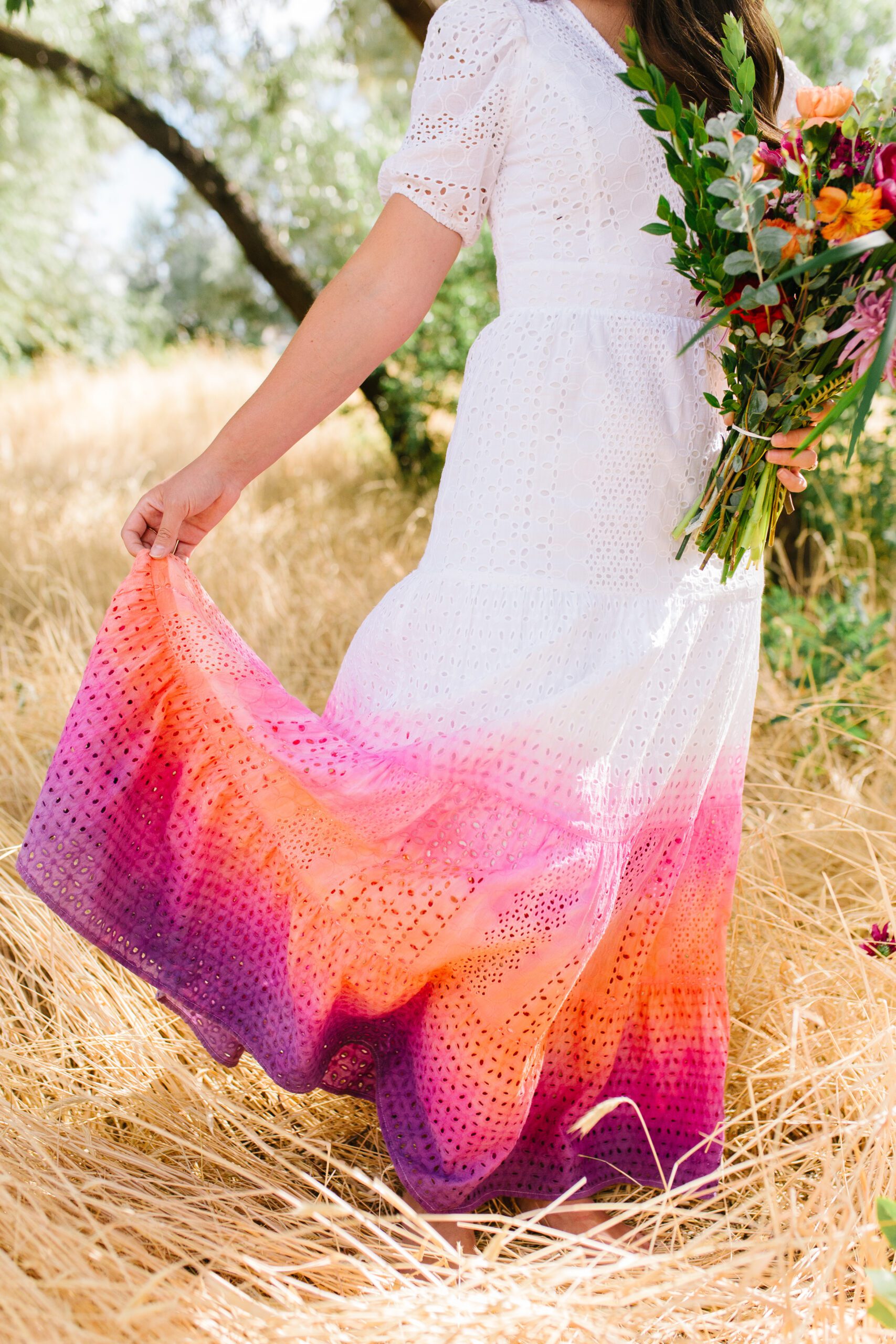 How-To-Dip-Dye-A-Wedding-Dress-Bright-Colors