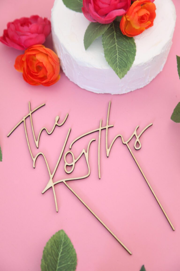 How to make a Laser Cut Cake Topper with the XTool M1 The Pretty Life