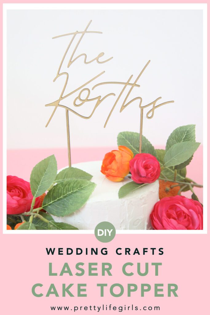 How to make a Laser Cut Cake Topper with the XTool M1 The Pretty Life