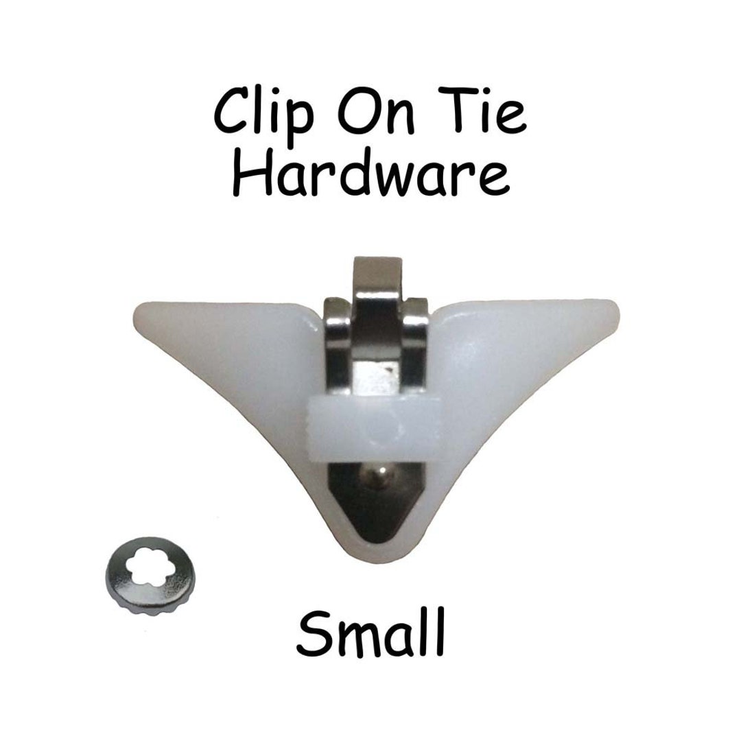 10 SMALL Clip on Tie Hardware / Neck Tie Clip on Hardware - Etsy