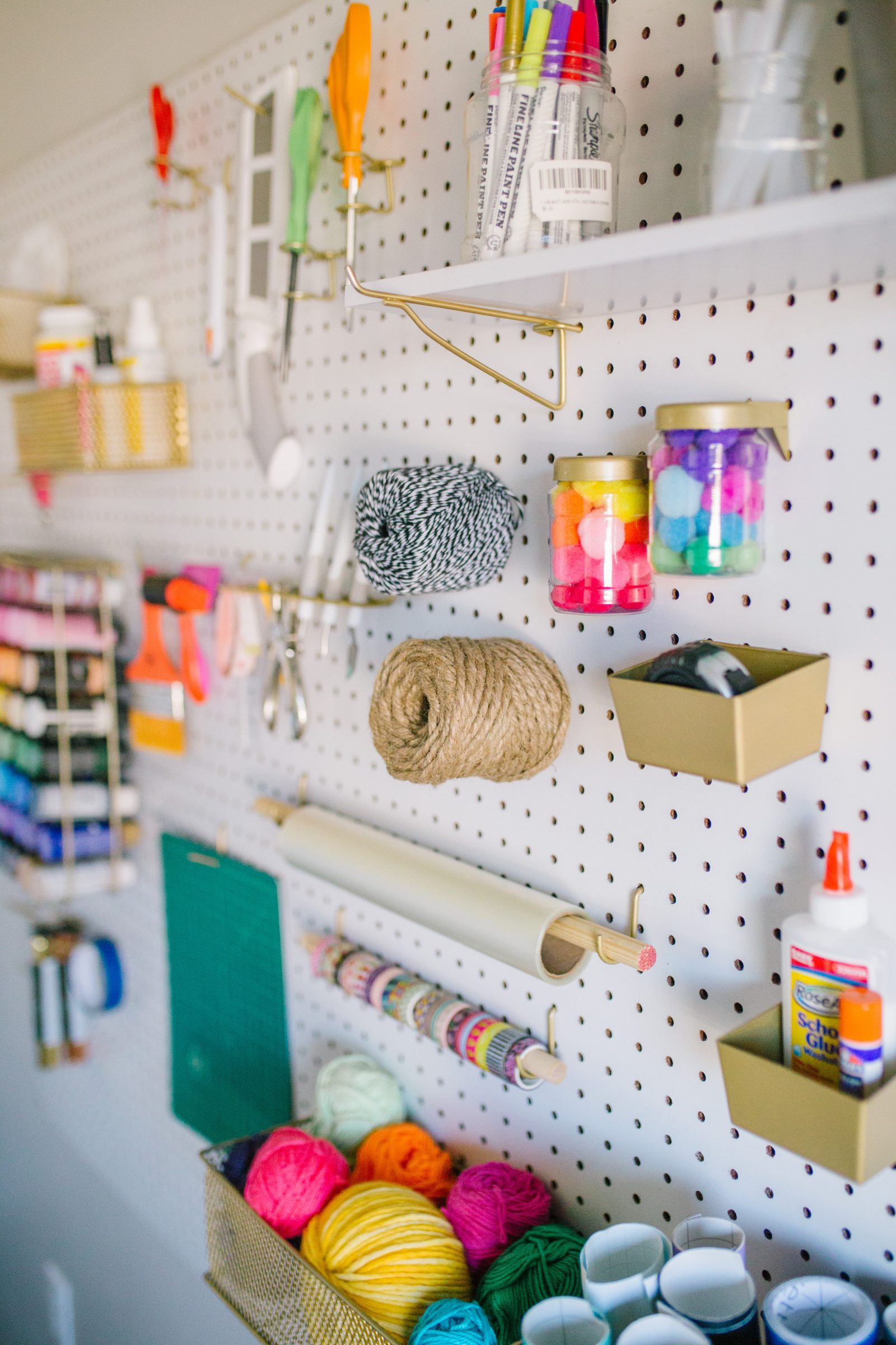 5 Pegboard Organization Ideas for Your Craft Room