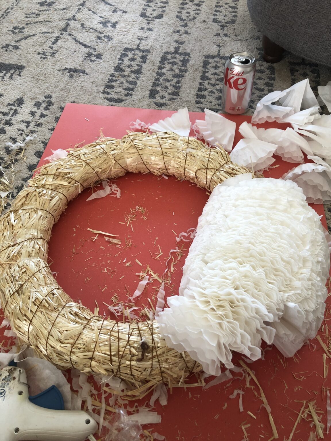 DIY Coffee Filter Wreath The Pretty Life Girls