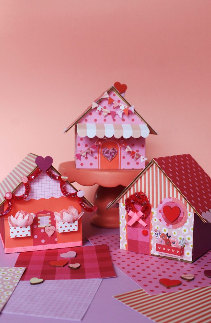 Valentines Day Crafts: DIY Valentines Village